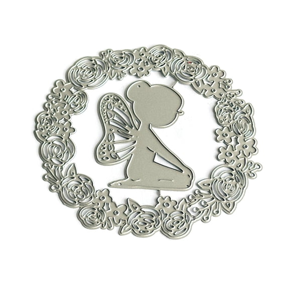 Butterfly Girl Cutting Dies Carbon Steel Die Cut Templates Metal Embossing Stencils for Scrapbooking Card Making Journal