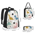 thumbnail image 2 of Pofeuu Cute Dinosaurs Print Backpack Travel Backpacks With Lunch Bag Pencil Bag Set 3 pcs Set Cartoon Backpack, 2 of 7