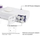 thumbnail image 3 of Máquina de coser de mano, mini máquina de coser eléctrica portátil inalámbrica Herramienta de puntada rápida para tela, ropa o tela para niños Uso en el hogar para viajes Fason WRMH-998, 3 of 7