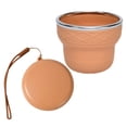 thumbnail image 2 of Collapsible Camping Cup 200ml, Foldable Tumbler with Stainless Steel Rim and Lid, Compact Travel-Size Pocket Cups for Hiking, Camping, Travel, Airport, Hotel, Oral Rinse, 2 of 8
