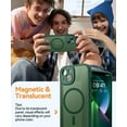 thumbnail image 3 of Magnetic Case for iPhone 16 Pro Max with Full Camera Protection [Compatible with Magsafe] [Translucent Matte] Protective Phone Case, Hot Pink, 3 of 5