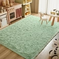 thumbnail image 4 of TWINNIS Shag Area Rug,9'x12'Soft Fluffy Area Rugs for Living Room Bedroom Kids Room Carpet,Matcha Green, 4 of 7