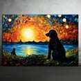 thumbnail image 2 of Irish Water Spaniel Dog Watercolor Starry Night Van Gogh Painting Kits, Painting Watercolor Canvas, Canvas Suitable for Room Decor Cafe Decor Or Gift for Friends, 2 of 4