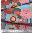 thumbnail image 3 of Soimoi Georgette Viscose Fabric Flower Artistic Print Fabric by the Yard 42 Inch Wide, 3 of 3