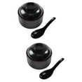 thumbnail image 6 of Worgeous 2 Sets  of Traditional Japanese Noodle Bowl Rice Soup Bowl with Lids Spoon Tableware for Soup Noodle, 6 of 8