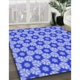 thumbnail image 2 of Ahgly Company Indoor Round Patterned Day Sky Blue Area Rugs, 8' Round, 2 of 6