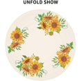 thumbnail image 2 of Sunflower Tablecloth 60 Inch Round Wrinkle Free Floral Tablecloth Suitable for Kitchen Decoration/Indoor Dining Table/Party/Picnic, 2 of 6