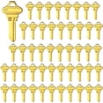 thumbnail image 1 of Brass Finish Key Blanks, Uncut Blank Keys, Pack Of 50 Keys, 1 of 5