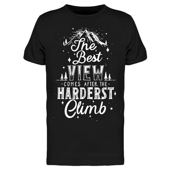 The Best View Climb T-Shirt Men -Image by Shutterstock, Male x-Large