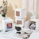 thumbnail image 4 of 15 cajas de regalo cuadradas con ventana transparente, 4,3 x 4,3 x 4,3 pulgadas, cajas de regalo de papel blanco, cajas de embalaje pequeñas., 4 of 9