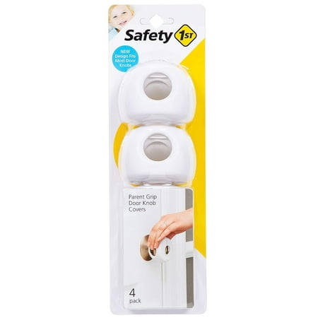 Safety 1st Parent Grip Door Knob Covers, White, One Size,4 Count Pack of 1 HS3260600