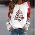 thumbnail image 3 of Tbopshirt Womens Hoodless Sweatshirts,Plus Size Essential Crewneck Sweatshirts Women's Christmas Printed Long Sleeves Blouse Round Neck Casual Tunic Tops, 3 of 4