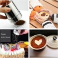 thumbnail image 4 of Stainless Steel Cocoa Sifter with Lid and 16 Templates for Powdered Chocolate, 4 of 5