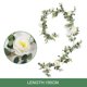 thumbnail image 2 of Guirnalda de vid de flores falsas, camelia artificial para boda (6.4 pies, blanco) Ehuebsd Libre de BPA, 2 of 9