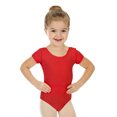 thumbnail image 1 of Elowel Justaucorps à Manches Courtes pour Filles Team Basics Rouge Taille 4-6, 1 of 30