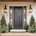 thumbnail image 3 of Northlight Frosted Foliage and Berries Small Artificial Christmas Wreath - 20" - Unlit, 3 of 6