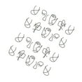 thumbnail image 1 of destyer Cartoon Animal Line Drawing Nail Stickers DIY Fake Full Nail Tip Decals Beauty Art Tools, 1 of 8