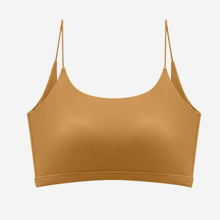 LLYWEY Wirefree Bras for Older Women on Clearance Cotton Sports Bras Women Ladies Sport Bra Style-1017 Women Multiway Bra Feature Adult Female Yoga Sports Bras Yellow 40B