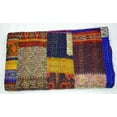 thumbnail image 5 of Marusthali Indian Silk Patchwork Kantha Quilts Handmade Twin Quilt with Pillow Cover Silk Sari Kantha Quilted Quilt Cover Old Bohemian Vintage Patola Quilt, 5 of 7