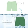 thumbnail image 2 of KAWELL Color Changing Swim Trunks for Men, Boys Quick Dry Sports Shorts, Summer Temperature Color Changing Swim Trunks, 2 of 3