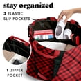 thumbnail image 4 of Bolsa de Playa Fit & Fresh Grande para Mujer a Cuadros Rojos, 4 of 6