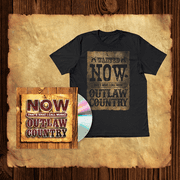 Now Outlaw Country CD + T-Shirt Bundle - Large (Walmart Exclusive)