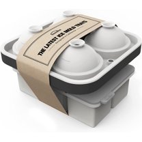 Large Square Ice Cube Tray with lid, Big Block 2 Inch, Giant Cocktail Silicone Ice Maker, Scotch Whiskey Easy Release Reusable Ice Cubes for Soup Freezer Wine Juice