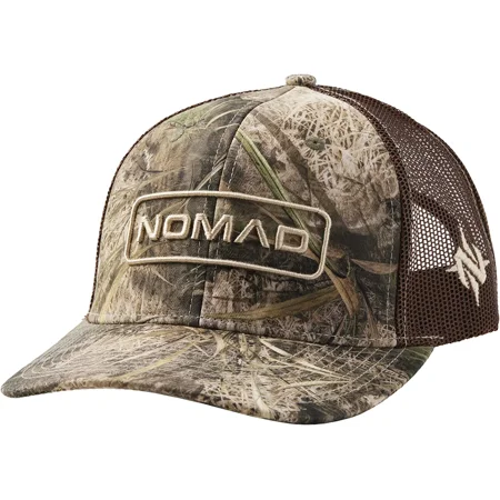 Nomad Men Trucker Adj Mesh Snap Back Hat Mossy Oak Migrate Camo One Size