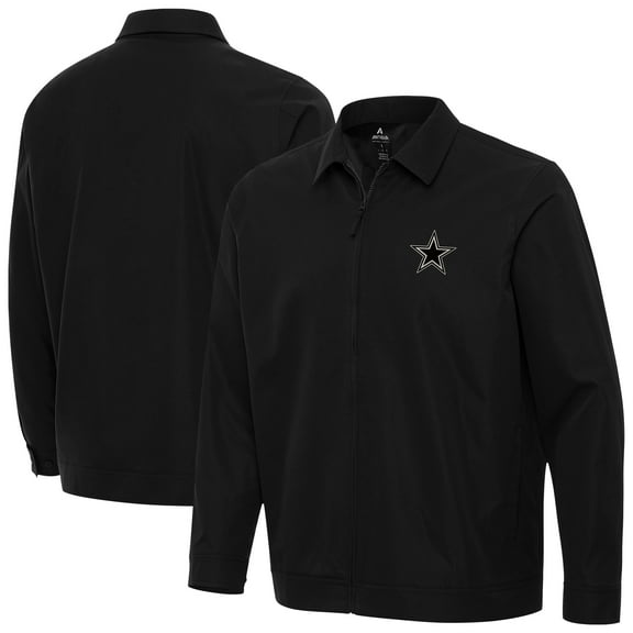 Men's Antigua Black Dallas Cowboys Pivot Full-Zip Jacket