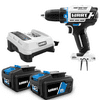 HART 2-pack 20-Volt 4Ah Batteries and Brushless Drill Driver