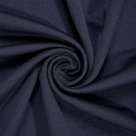 Scuba Double Knit Fabric 100% Polyester 58/60" inches Wide Sold By The Yard Many Colors (Navy Blue)
