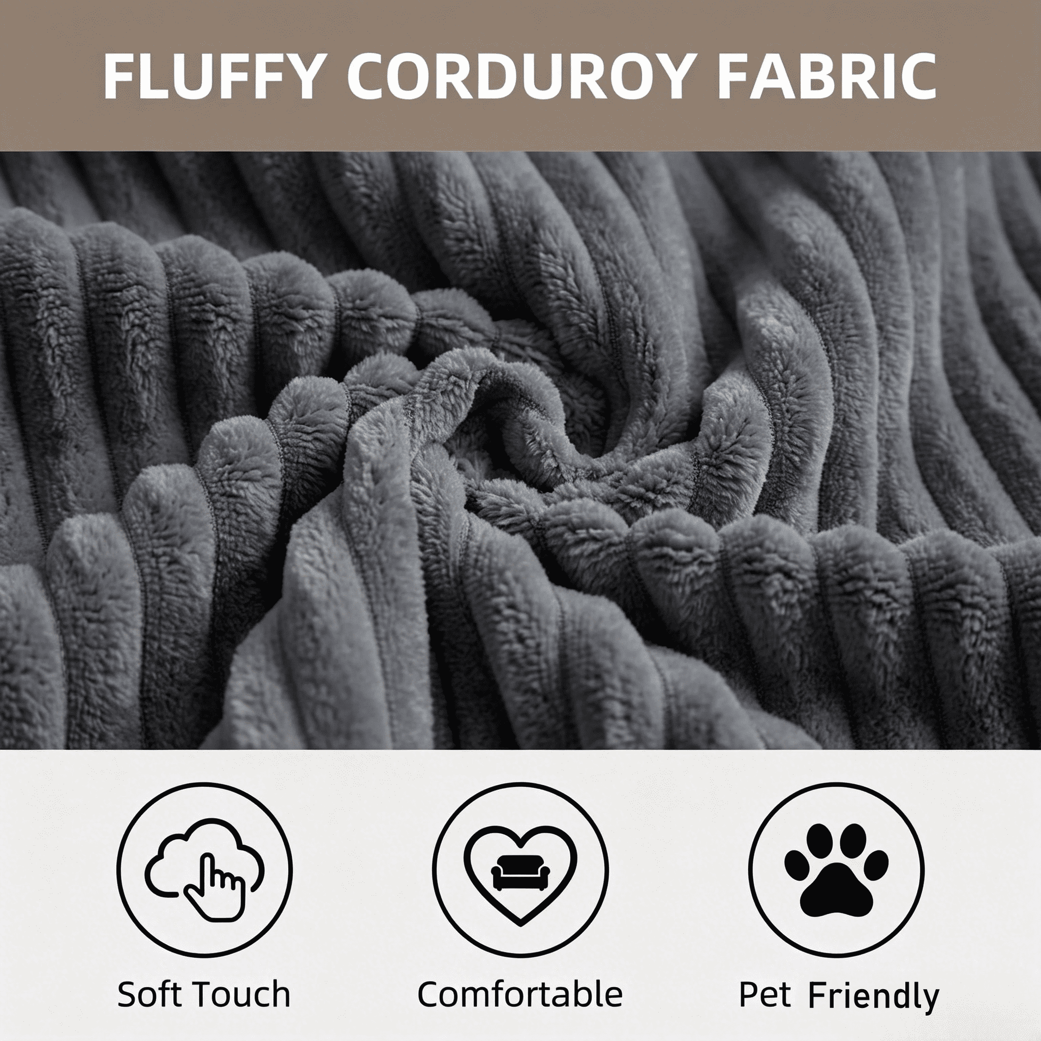 Howcool Corduroy Folding Sofa Bed,3 in 1 Convertible Sleeper Chair with Pillow & Lumbar Pillow,Boneless Floor Sofa Couch Lounge Chair for Living Room Dorm,Dark Gray