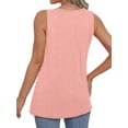 thumbnail image 3 of MOSHU 3 Pack Tank Tops for Women V Neck Sleeveless Women Shirts Flowy Loose Fit Tops Summer Outfits, 3 of 8