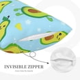 thumbnail image 5 of Bingfone Cartoon Avocado Standard Size Pillowcase, Long Staple Pure Cotton Envelope Closure Pillow Cover,20"X30", 5 of 9