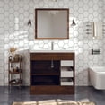 thumbnail image 5 of Eviva Lugano 36" Rosewood Modern Bathroom Vanity w/ White Integrated Top, 5 of 7