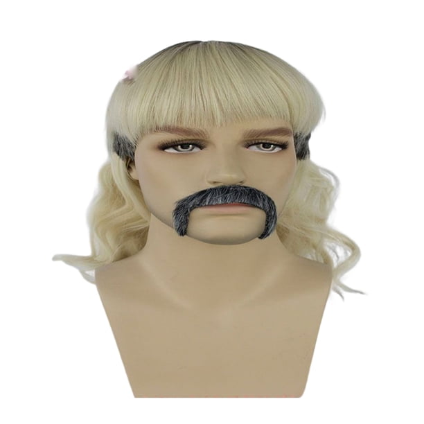 Peluca de cosplay Tiger King Joe Exotic para Halloween o fiesta