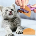thumbnail image 3 of Pet Food Squeezer for Wet Snacks, Durable Cat Dog Treat Dispenser Easy One-Hand Use, Efficient Pet Food Extruder Tool for Homemade Meals with Non-Slip Grip, Orange, 3 of 5