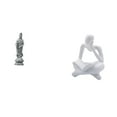 thumbnail image 1 of Adorno De Piedra Pensador Abstracto Guan Yin, Obra De Arte Feng Shui, Colección, Escultura De Buda Femenina China, Figurita De Kuanyin, Estante De Mesa Para Sala De Estar, Estantería De, 1 of 8