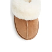 Fireside By Dearfoams Womens Sydney Genuine Shearling Scuff Slipper