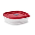 thumbnail image 3 of Rubbermaid EasyFindLids 3-Cup Round Food Storage Container, Racer Red, 3 of 8