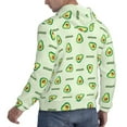 thumbnail image 3 of Bingfone Green Avocado Men'S Drawstring Hoodie Long Sleeve Pocket Sweatshirts-X-Large, 3 of 9