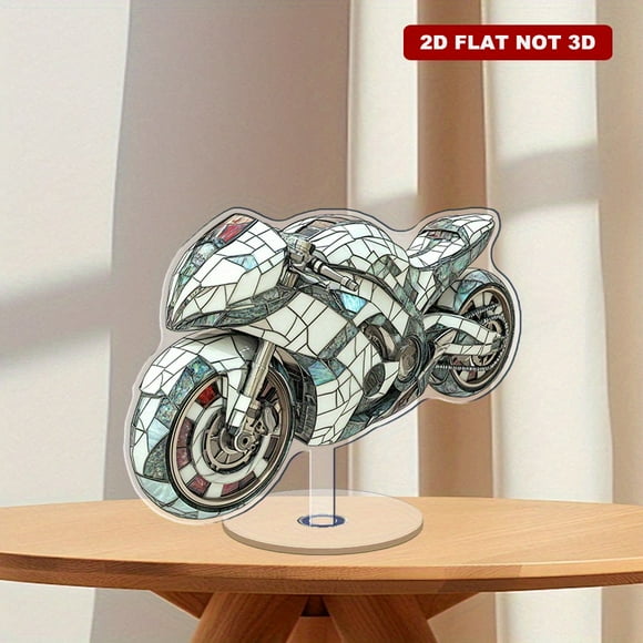 Rotating acrylic display featuring a Hero Xtreme adorned with white opal fragments and Greek-inspired patterns, showcasing vibrant colors and exquisite details