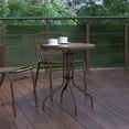 thumbnail image 4 of Flash Furniture Bellamy 23.75'' Bronze Round Tempered Glass Metal Table, 4 of 11