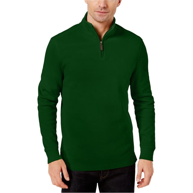Club Room Chandail Côtelé pour Hommes, Vert, Petit