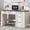 Black, variant on Halitaa Farmhouse 47" Executive Desk, Computer Desk with Drawers and File Drawer, Workstation Computer Desk with Charging Station for Home Office, Study,(Black