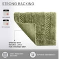 thumbnail image 3 of Home Weavers Classy Bathmat 100% Cotton Tufted Bath Rug, Extra Soft and Absorbent Bath Rugs, Machine Washable bath rugs for Bathroom, 24"x40" Rectangle, Green, 3 of 10