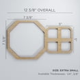thumbnail image 3 of Ekena Millwork 12 3/8"W x 7 3/8"H x 1/4"T Extra Small Johnston Decorative Fretwork Wood Wall Panels, Alder, 3 of 18