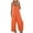 Orange, variant on Htigea Clearance Jumpsuits for Women Sleeveless Spaghetti Strap Ribbed Overall Jumpsuit V Neck Summer Romper with Pockets 2025 Clearance Sale Sky Blue,L