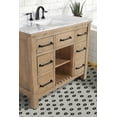 thumbnail image 6 of Ari Kitchen & Bath Lauren 42" Solid Wood Bathroom Vanity, Italian Carrara Marble Countertop, 6 of 9