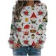 thumbnail image 1 of Sudaderas Navideñas de Cuello Redondo Para Mujer, Camisas Casuales de Manga Larga, Suéter Estampado, Túnica, Tops Odeerbi ODB205154, 1 of 5